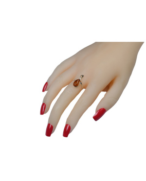 Srebrny pierścionek z...