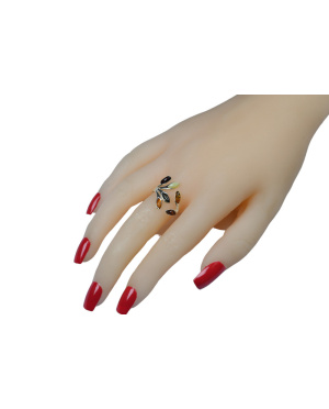 Srebrny pierścionek z...