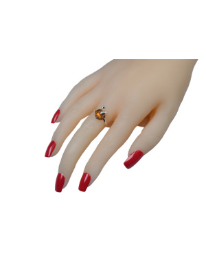 Srebrny pierścionek z...