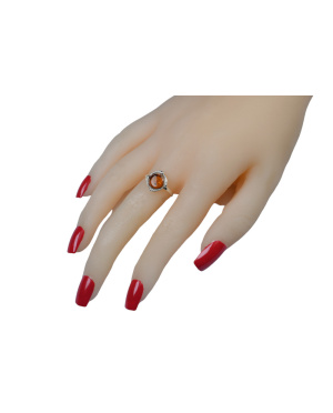 Srebrny pierścionek z...