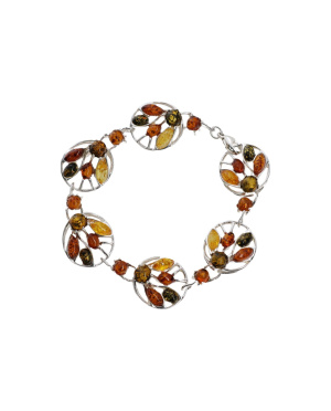 Srebrna bransoleta z...