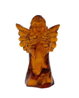 Rzeźba z bursztynu anioł...