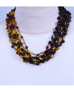 Korale naszyjnik bursztynowy