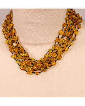 Bursztynowe korale naszyjnik