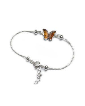 Bransoleta srebrna z...