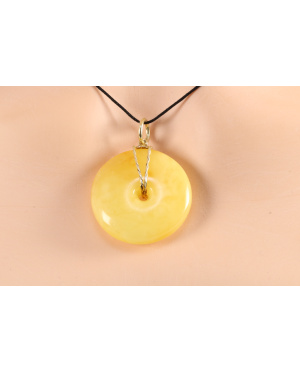 Wisiorek donat bursztynowy...